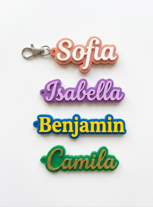 Llavero con nombre personalizable
